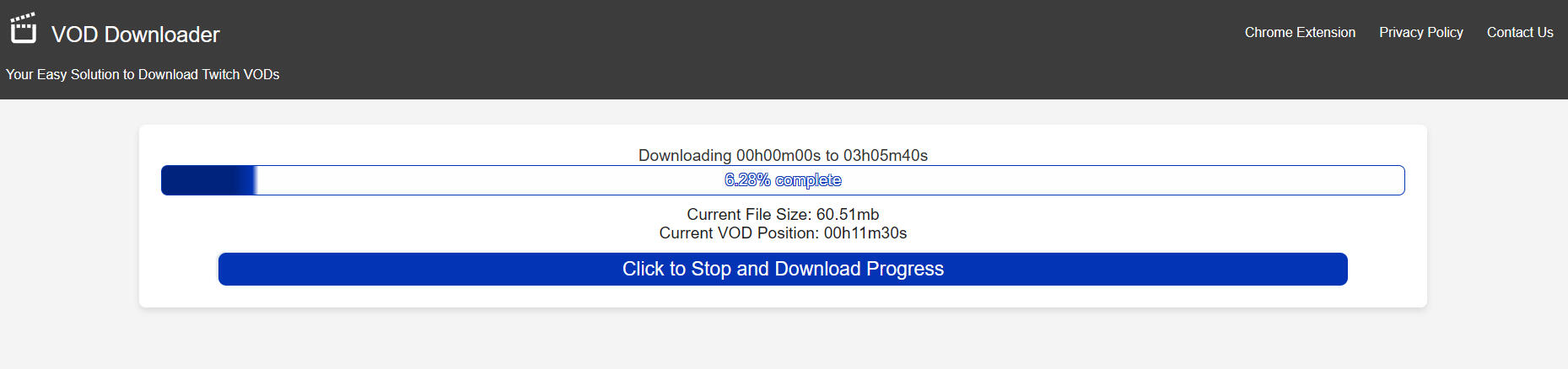 Donwload Progress Bar