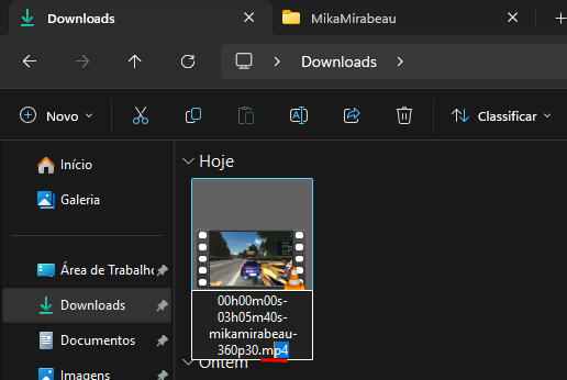 Changing File Extension to .mp4